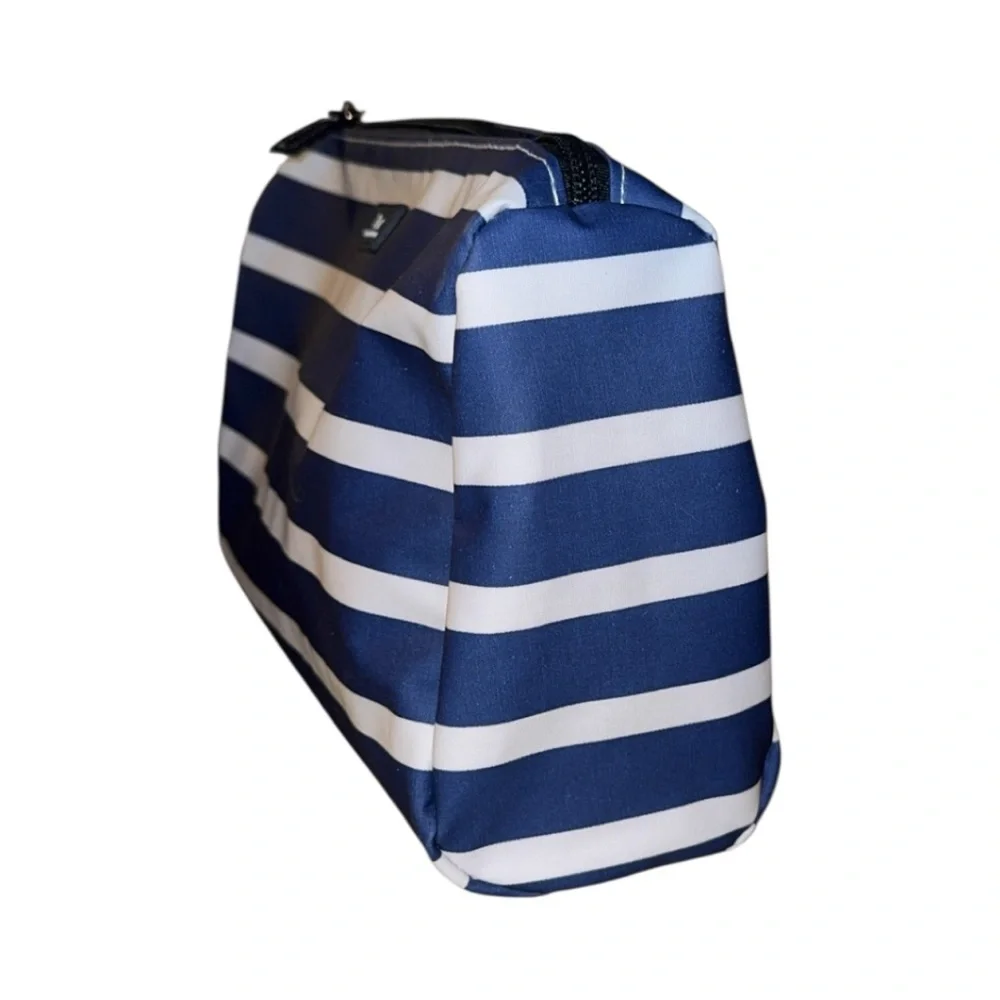 Scout Packin'‎ Heat Nantucket Navy Stripe Toiletry Makeup Cosmetic Bag